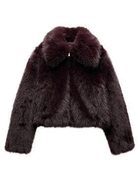 Zara Short Faux Fur Coat